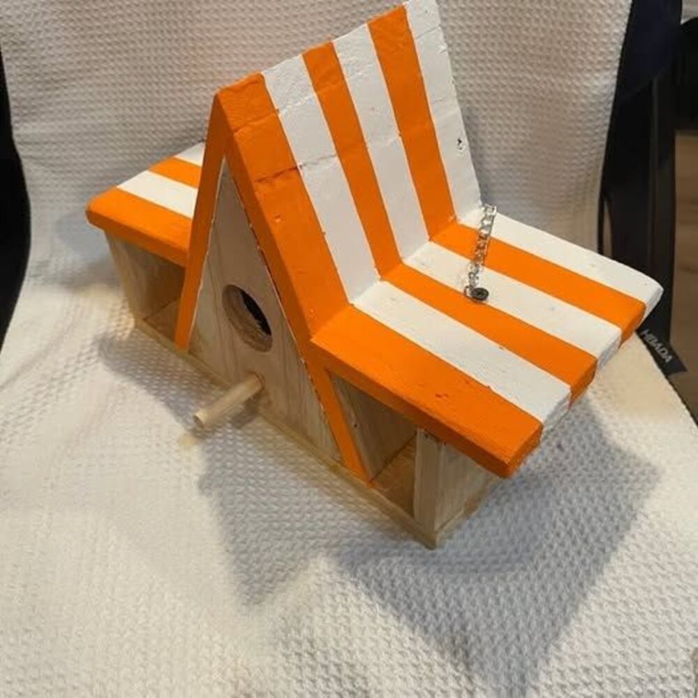 Whataburger Themed Cedar Birdhouse